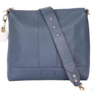 NWT Pom Pom London Westminster Bag Slate Blue & Accessories
